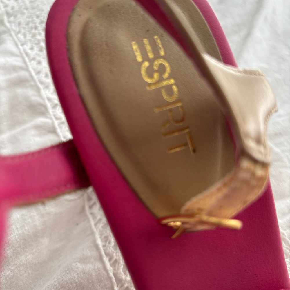 Esprit Women's Beige and Pink Slingback - Picture 4 of 4